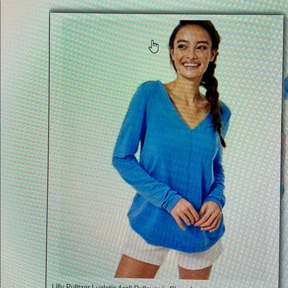 🛑SOLD🛑 NWT Lilly Pulitzer Areli Pullover - Blue - Picture 4 of 4